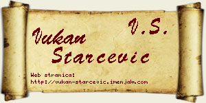 Vukan Starčević vizit kartica